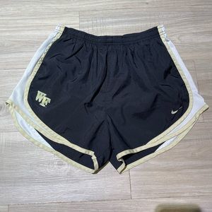 Nike Black and Gold Athletic Shorts